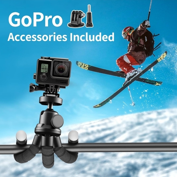 Aureday Black Flexible Tripod for iPhone and Android Phones With Remote Control - Picture 5 of 7